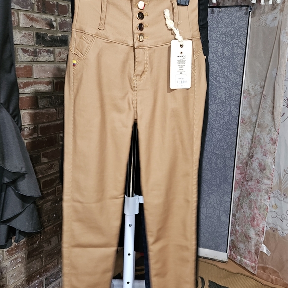 high waist imitation leather pants - Picture 7 of 7